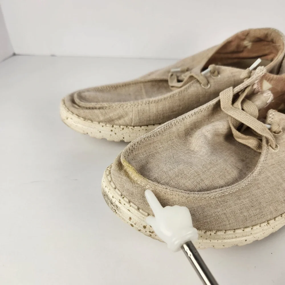 Hey Dude Wendy Dusty Inca Women's Everyday Casual Beige‎ Flat Shoes Size 10